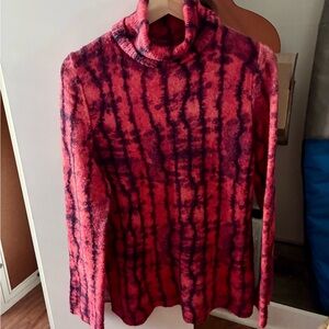 Zara Red Turtleneck Sweater